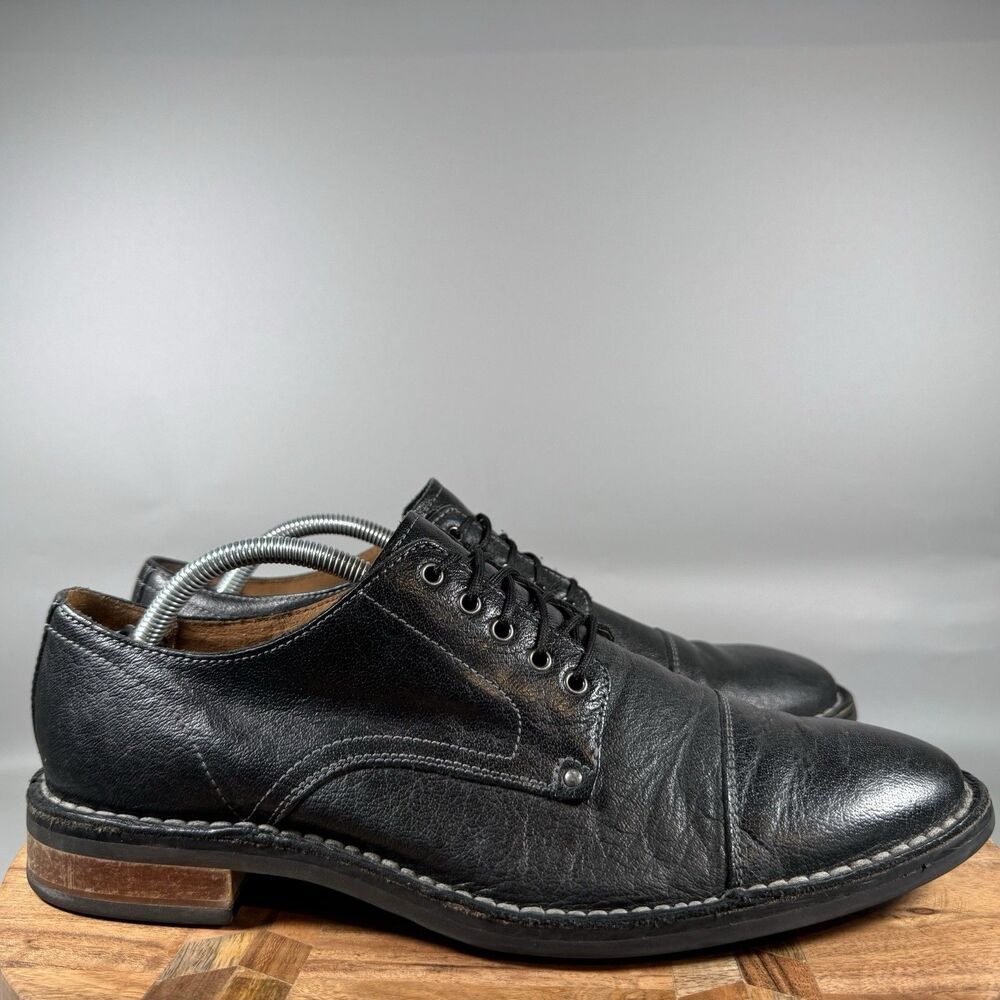 COLE HAAN Shoes Cap Toe Oxford Lace up Leather Mens 10.5 C20068 Black